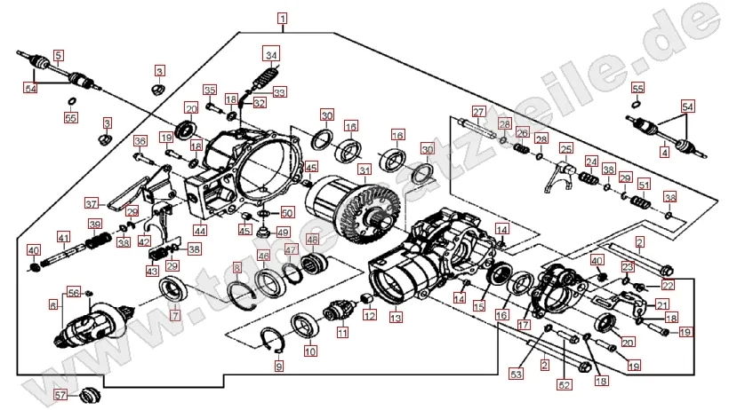Differenzial vorne Differenzial vorne