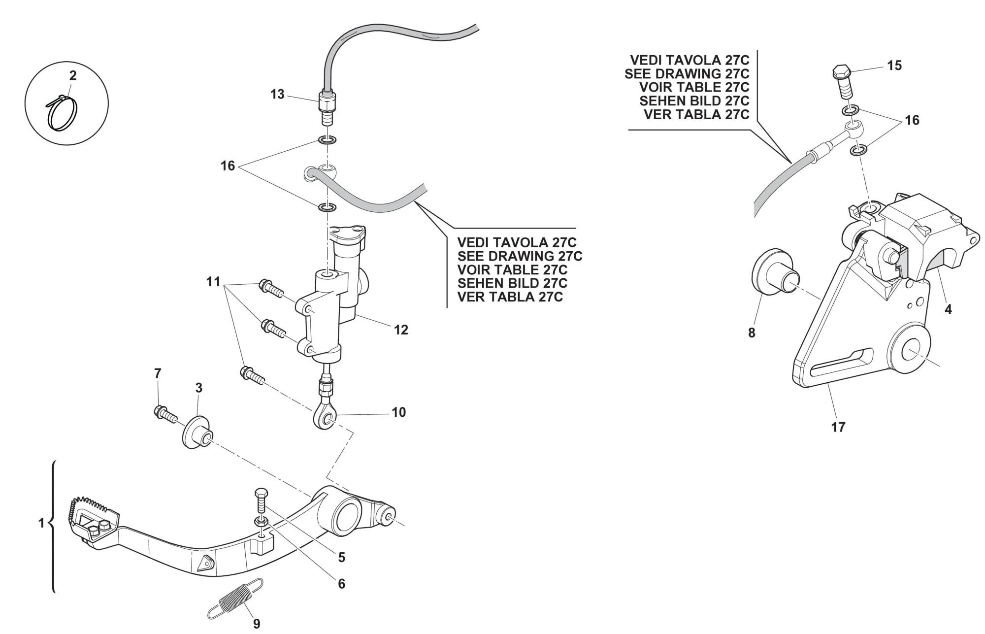 Bremssystem hinten Six Days Bremssystem hinten Six Days