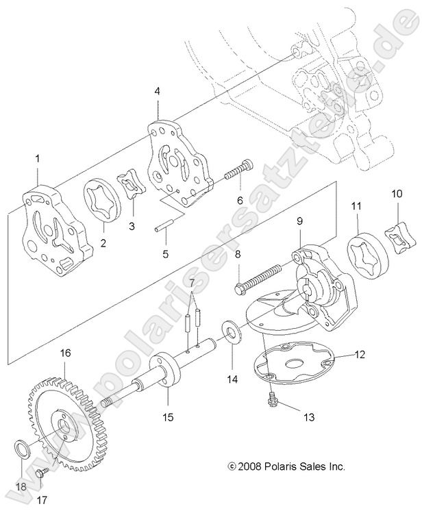 ENGINE, OIL PUMP ENGINE, OIL PUMP