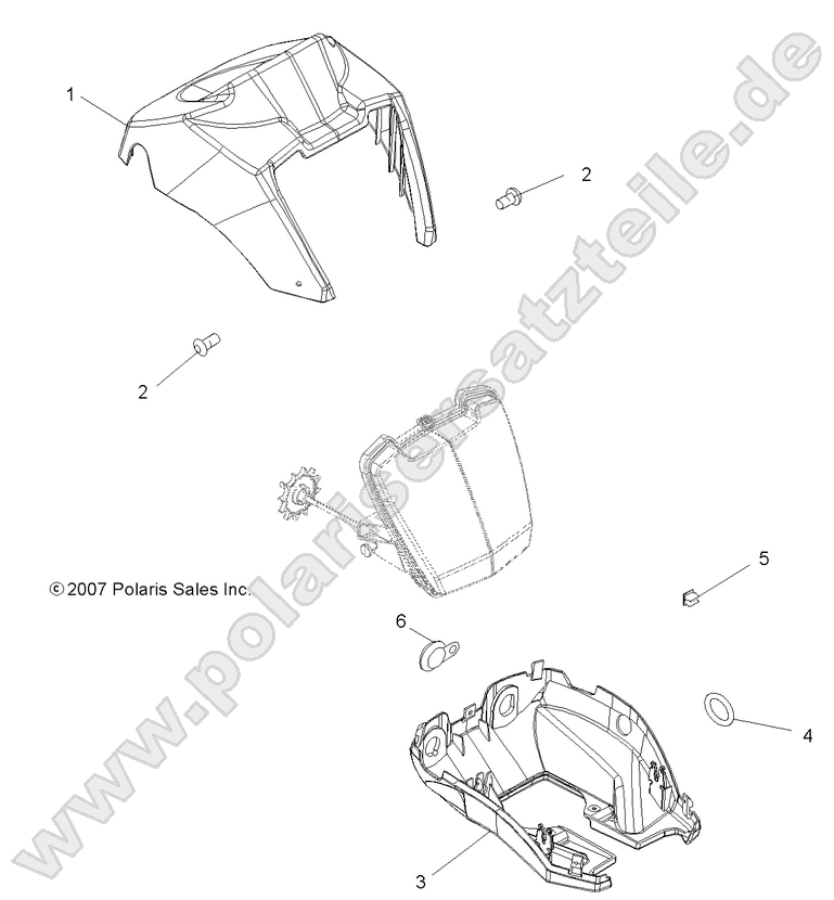 BODY, HEADLIGHT POD BODY, HEADLIGHT POD