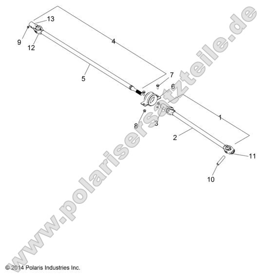 Drive Train, Front Prop Shaft Drive Train, Front Prop Shaft