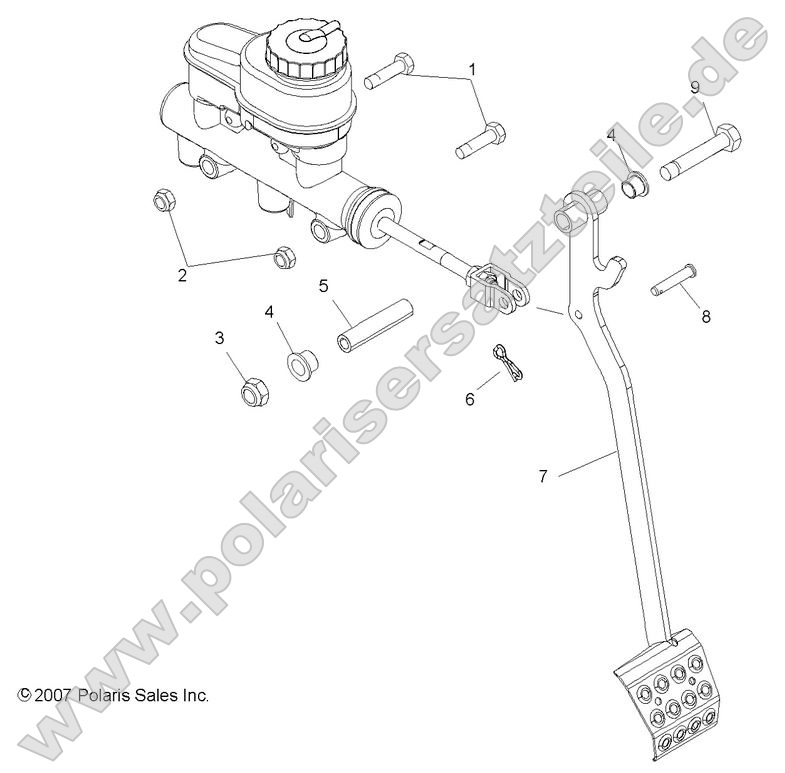 Brakes, Pedal and Master Cylinder Mounting