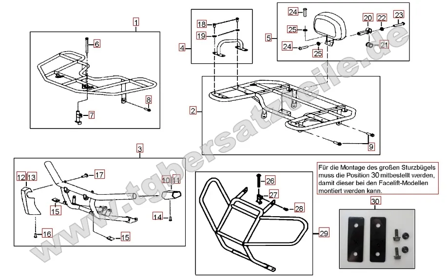 Gepäckträger vorne und hinten