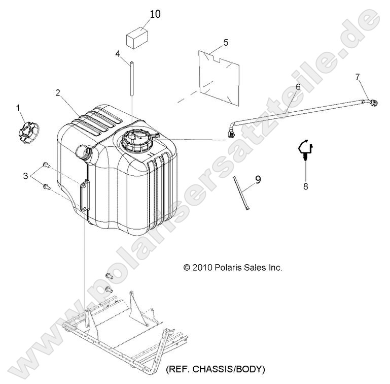 BODY, FUEL TANK ASM.