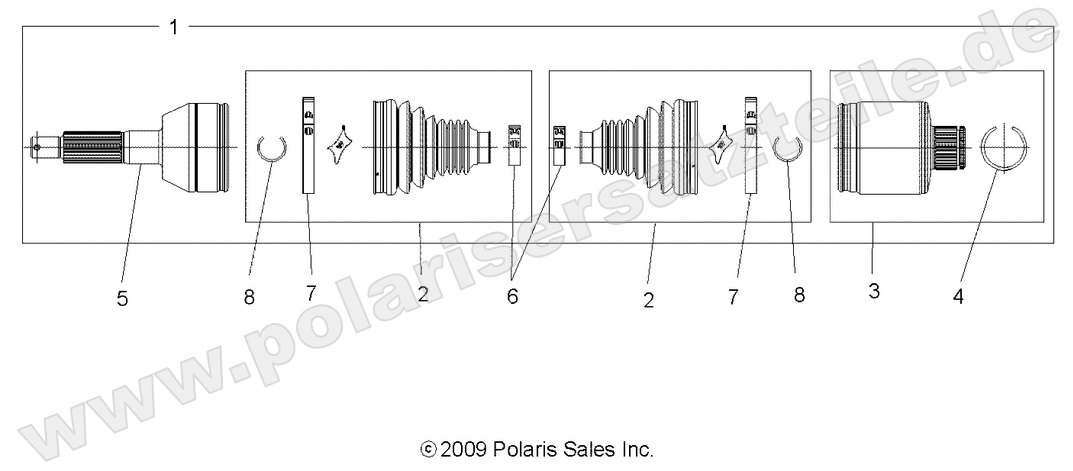 DRIVE TRAIN, REAR DRIVE SHAFT