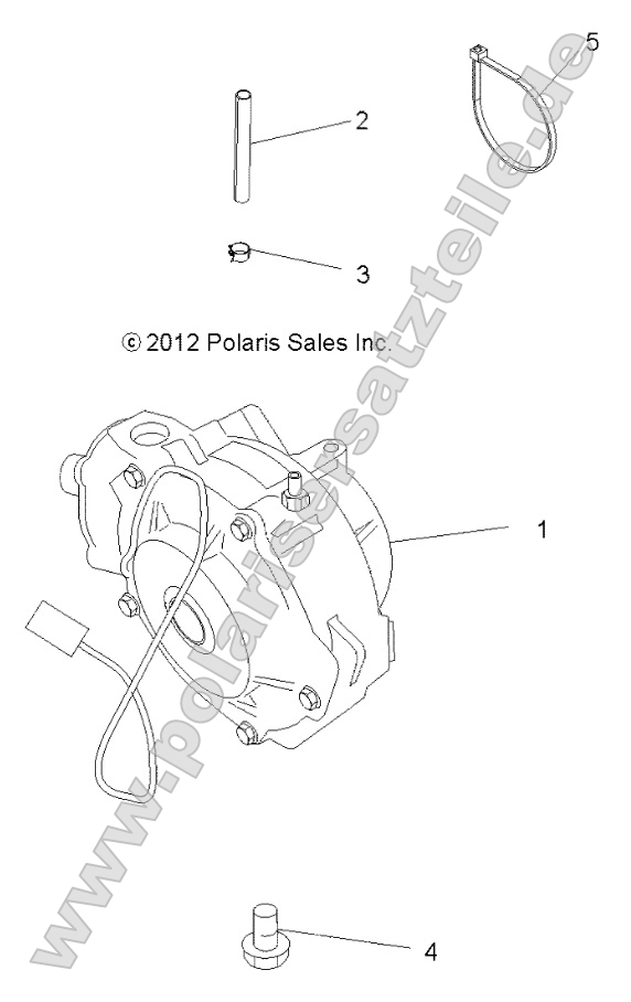 Drive Train, Front Gearcase Mounting Drive Train, Front Gearcase Mounting