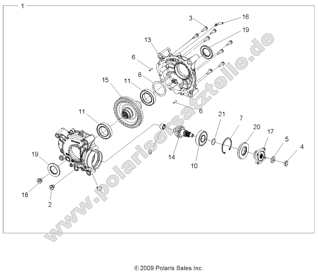 Drive Train, Rear Gearcase Internals