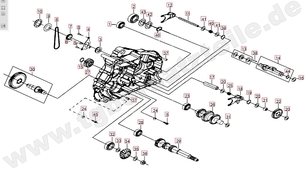 Motorgehäuse links (2)