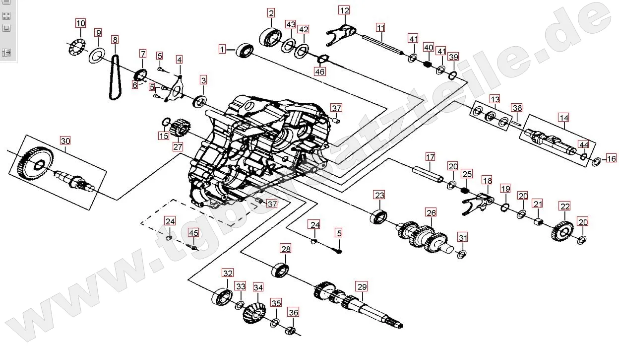 Motorgehäuse links (2)