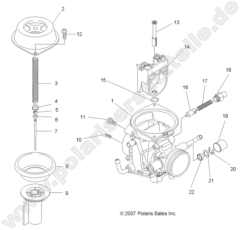 ENGINE, UPPER CARBURETOR ENGINE, UPPER CARBURETOR
