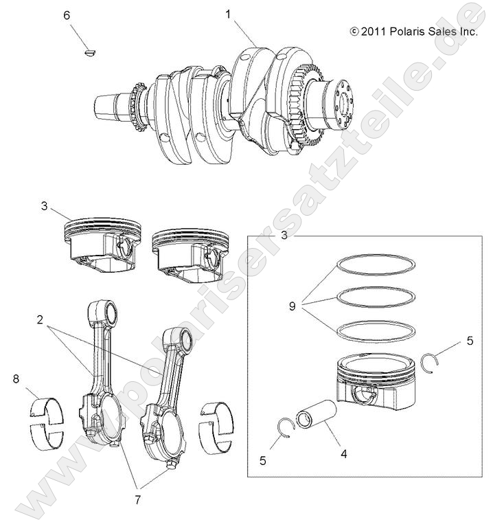 ENGINE, CRANKSHAFT and PISTON