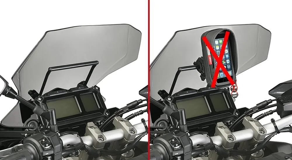 Givi-Querstange-fuer-Smartphone-Navihalterung-am-Windschild-Yamaha-MT-09-Tracer-2015-17-FB2122-2 Givi Querstange für Smartphone & Navihalterung am Windschild - Yamaha MT-09 Tracer 2015-17