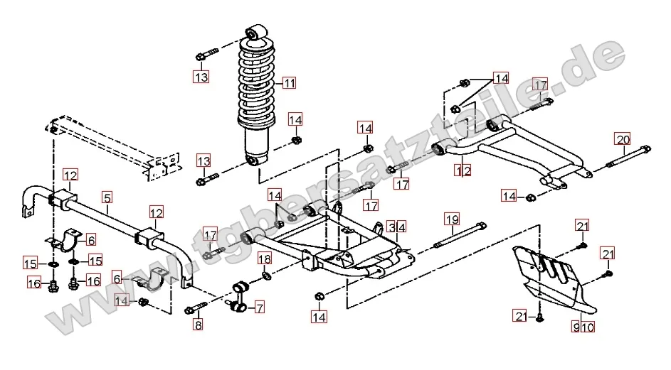 Federbein hinten Federbein hinten