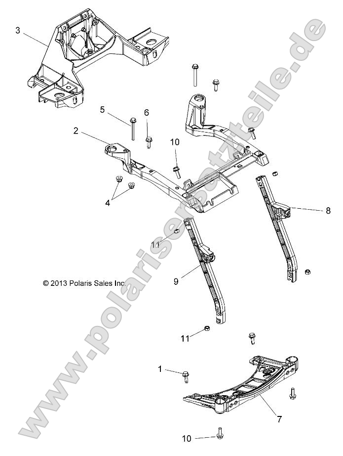 Body, Front Rack Support Body, Front Rack Support