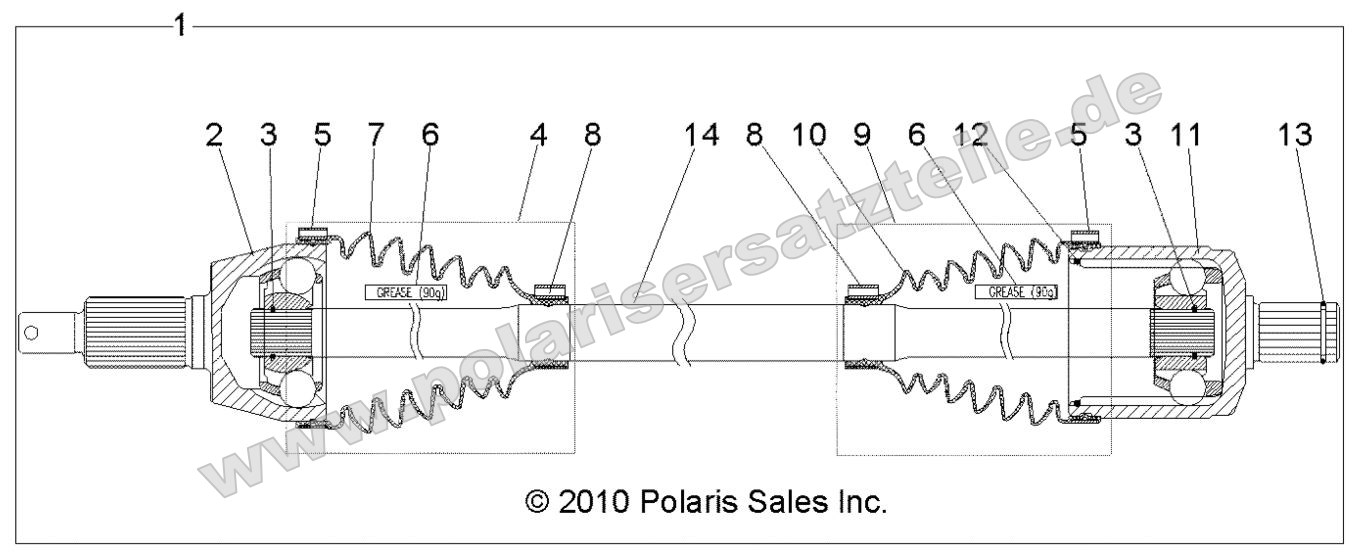 Drive Train, Front Drive Shaft Drive Train, Front Drive Shaft