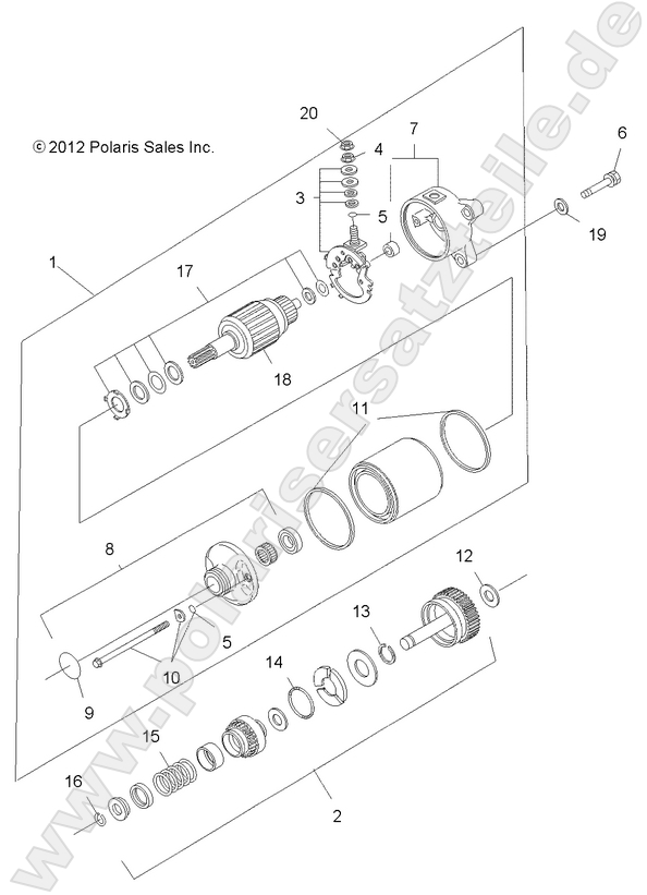 ENGINE, STARTING SYSTEM (Built 10/03/11 and Before)