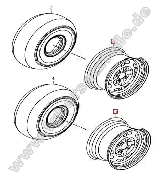 Reifen onroad u. Stahlfelgen Reifen onroad u. Stahlfelgen