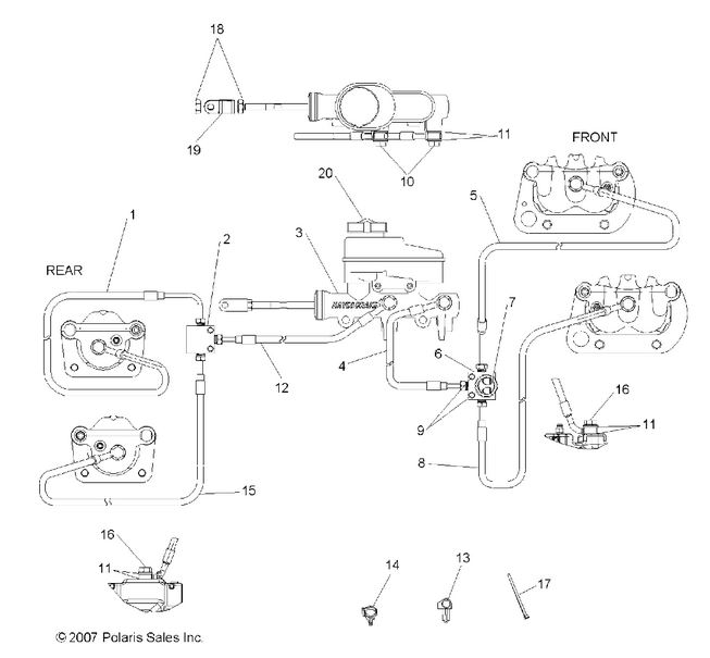 BRAKES, LINES AND MASTER CYLINDER