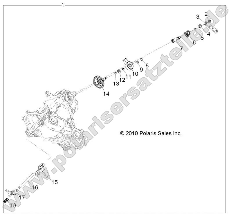 Drive Train, Main Gearcase Shift Forks