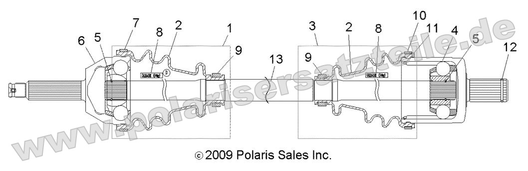 Drive Train, Front Drive Shaft