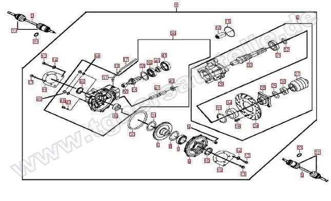 Differenzial hinten Differenzial hinten