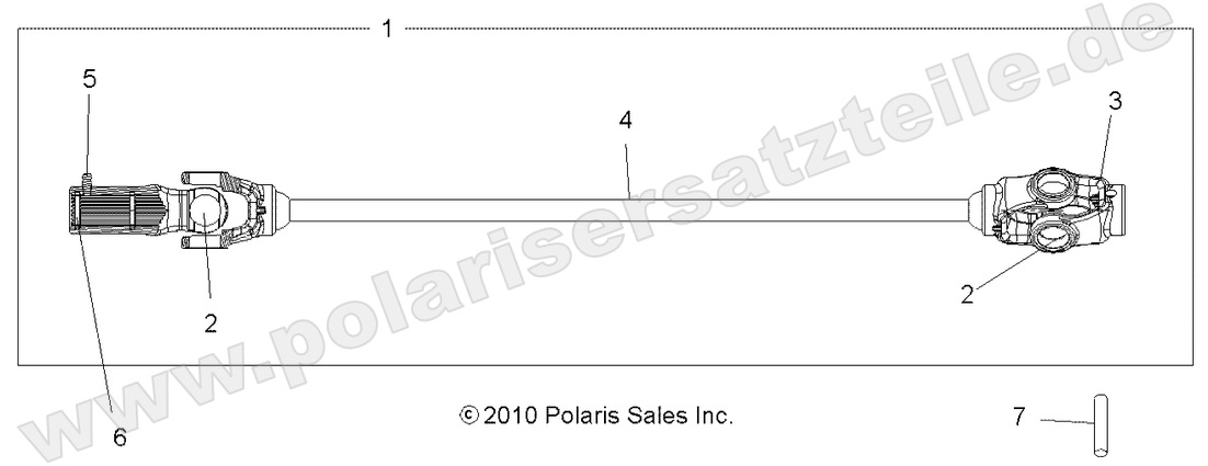 DRIVE TRAIN, FRONT PROP SHAFT DRIVE TRAIN, FRONT PROP SHAFT
