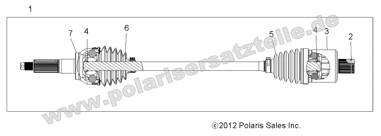Drive Train, Rear Drive Shaft