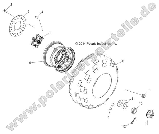 Wheels, Rear (49RGRWHEELRR15CREW) Wheels, Rear (49RGRWHEELRR15CREW)