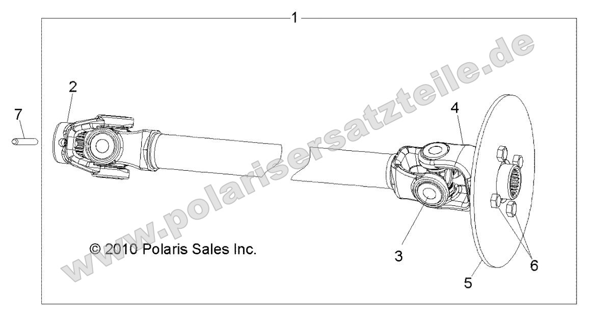 Drive Train, Front Prop Shaft Drive Train, Front Prop Shaft