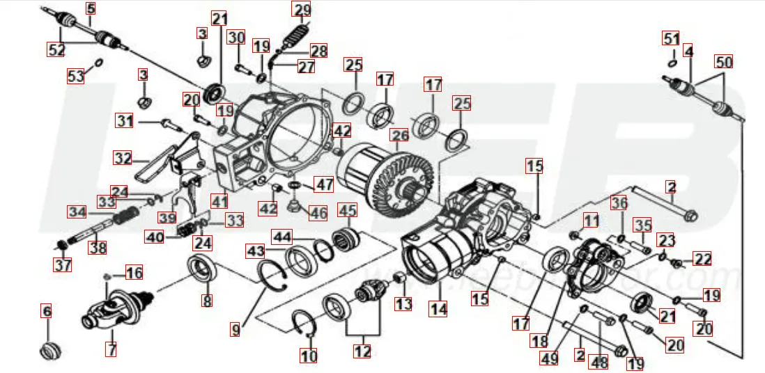 Differenzial hinten Differenzial hinten