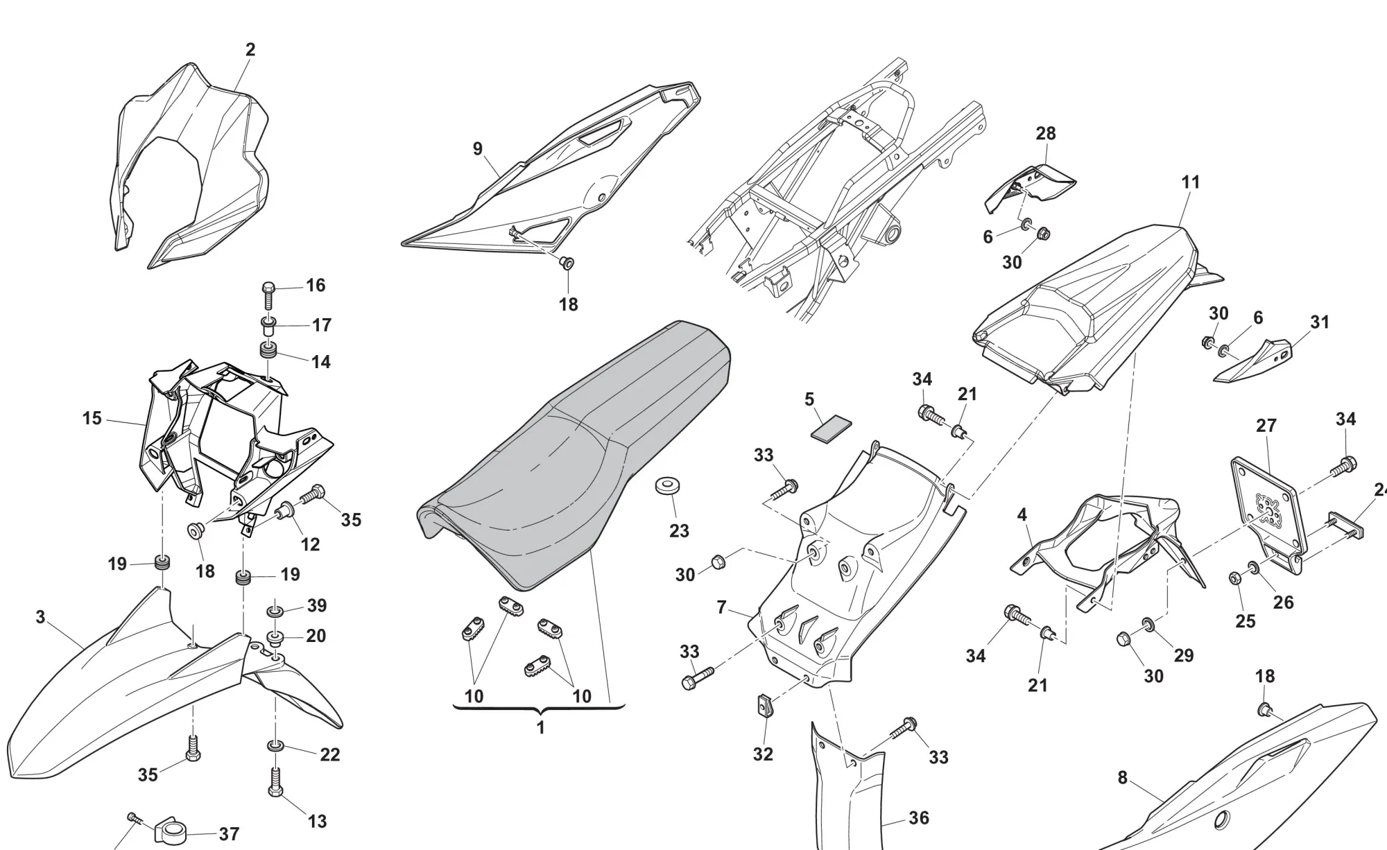 Verkleidung - Sitzbank