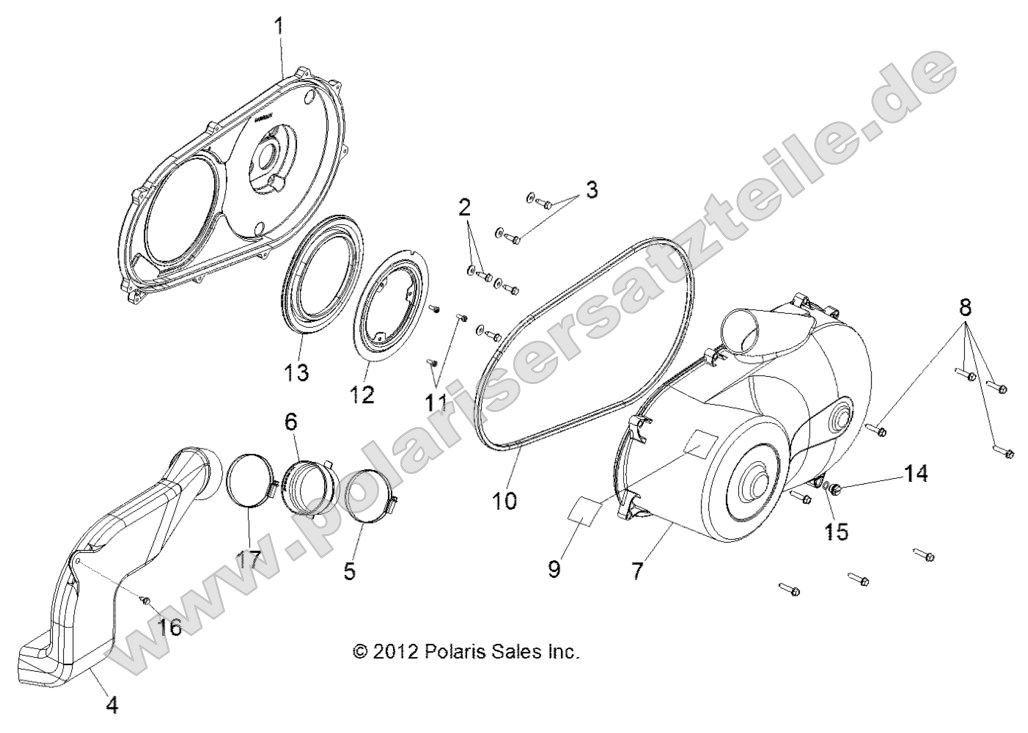 Drive Train, Clutch Cover