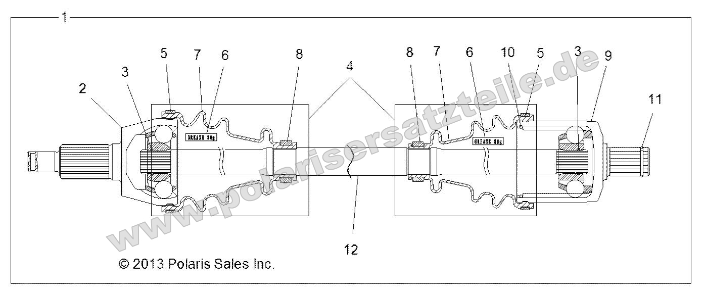 Drive Train, Front Drive Shaft Drive Train, Front Drive Shaft