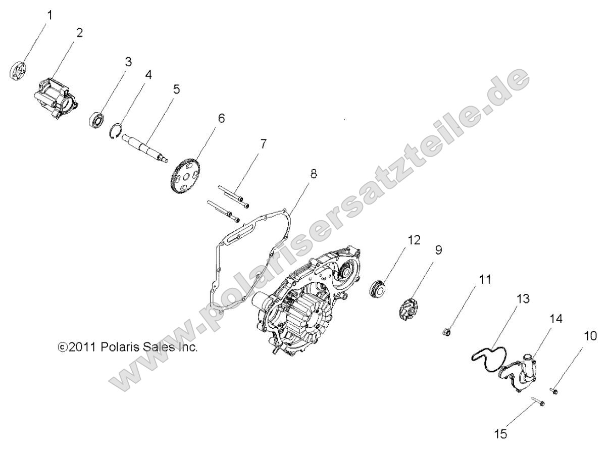 Engine, Oil Pump and Water Pump Engine, Oil Pump and Water Pump