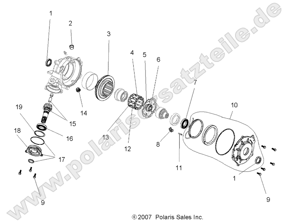 GEARCASE, FRONT (DEMAND DRIVE)(If Built Before 7/24/06)