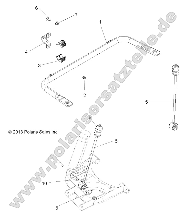 Suspension, Stabilizer Bar, Rear Suspension, Stabilizer Bar, Rear