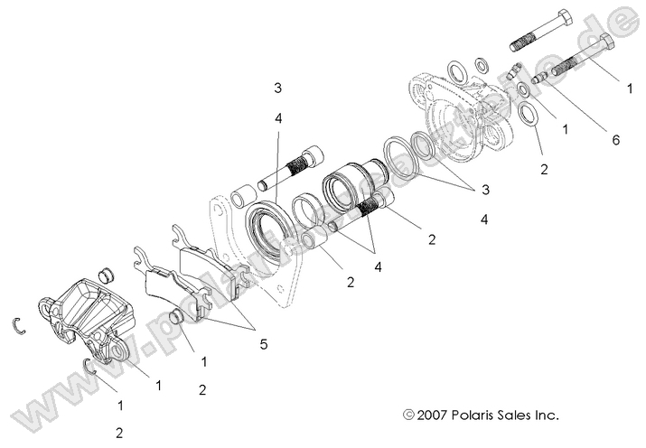 BRAKES, REAR CALIPER BRAKES, REAR CALIPER