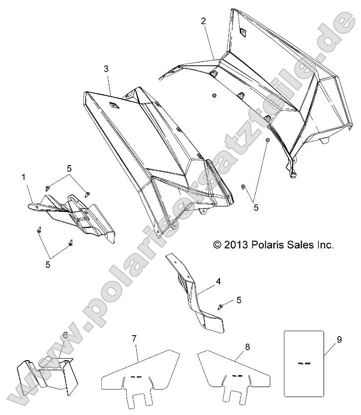 Body, Rear Cab and Heat Shields