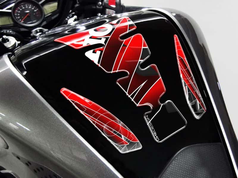 PUIG TANK PAD MOD.WINGS HONDA ROT-SCHWARZ - 4785R