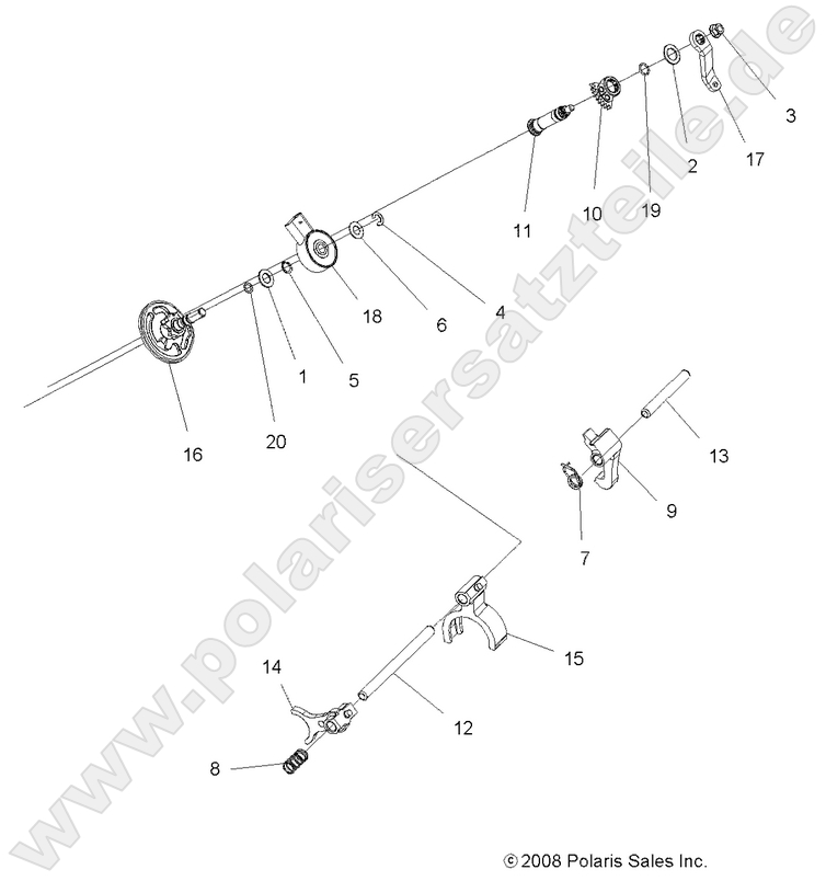 DRIVE TRAIN, MAIN GEARCASE SHIFT FORKS (Built 3/01/11 and Before)