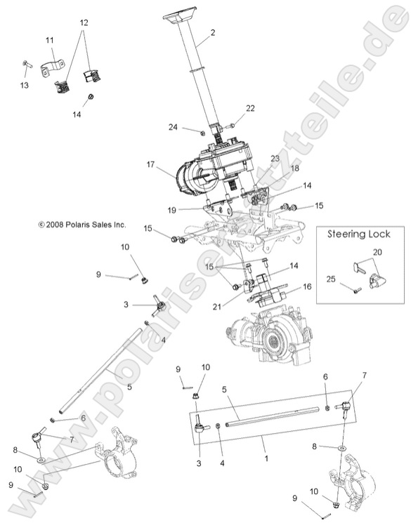 STEERING, STEERING POST ASM. STEERING, STEERING POST ASM.