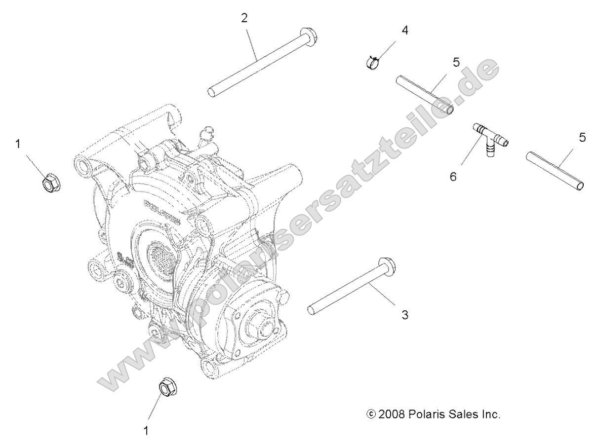 Drive Train, Gearcase Mounting, Rear Drive Train, Gearcase Mounting, Rear