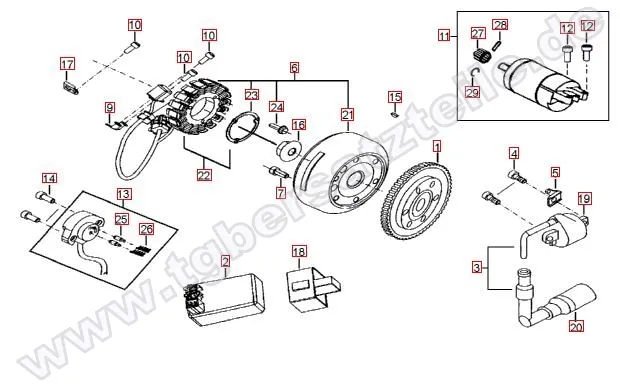 Lichtmaschine-Anlasser
