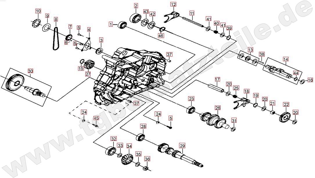 Motorgehäuse links (2)
