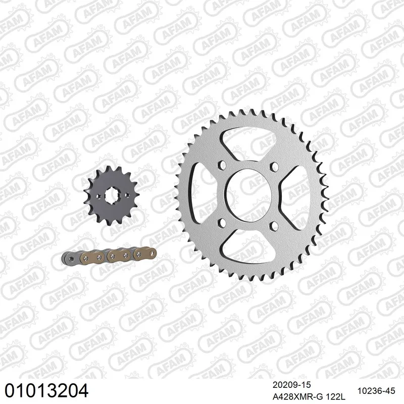 AFAM Kettensatz Stahl 428 XMR2-G 15x45 - Honda CB 125 F 2015-20 - 01013204