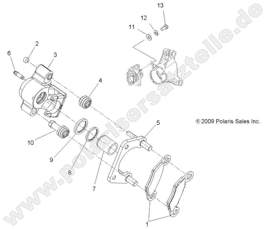 BRAKES, REAR CALIPER BRAKES, REAR CALIPER