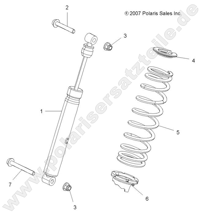 SUSPENSION, SHOCK, REAR