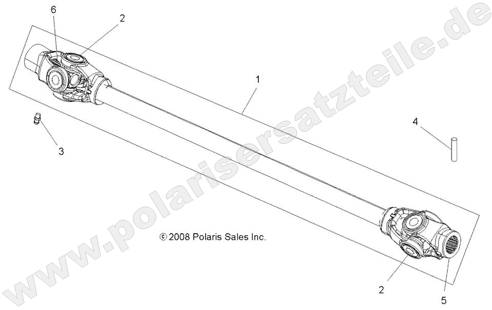 DRIVE TRAIN, PROP SHAFT, FRONT DRIVE TRAIN, PROP SHAFT, FRONT