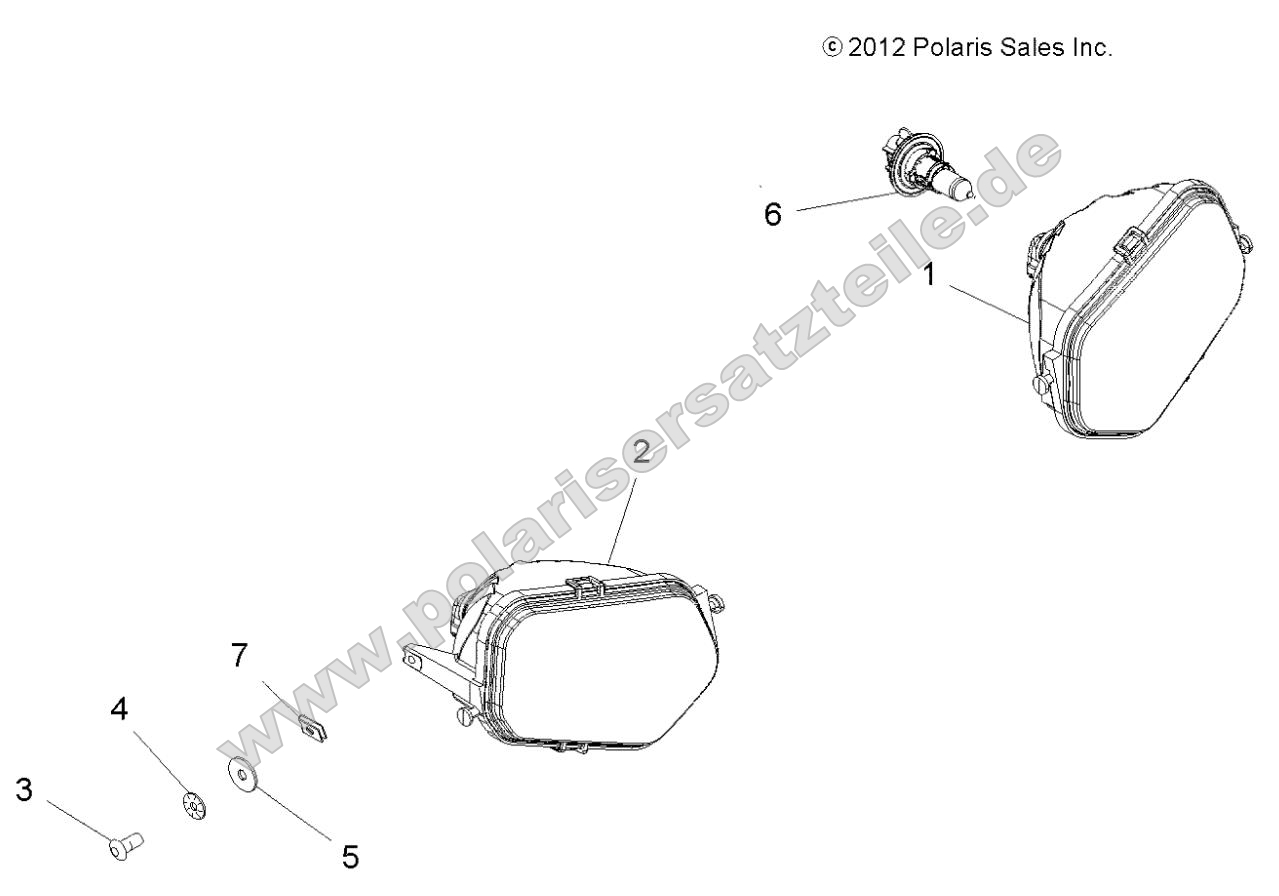 Electrical, Headlights (49ATVHEADLIGHT13850SCRAM)