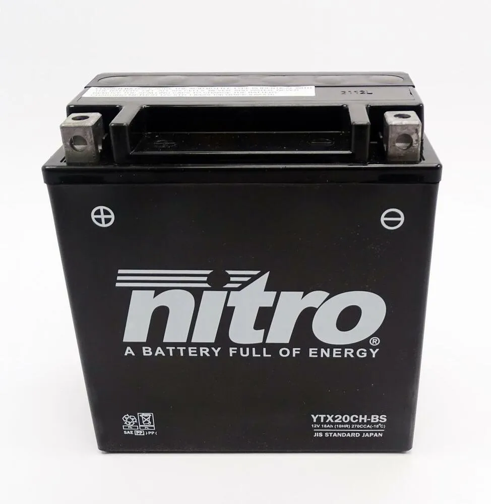 Nitro_NTX20CH_BS_YTX20CH_BS_AGM_Batterie_12V_18AH___Einbaufertig_1 Nitro NTX20CH-BS / YTX20CH-BS AGM Batterie 12V 18AH - Einbaufertig (FTX20CH-BS)